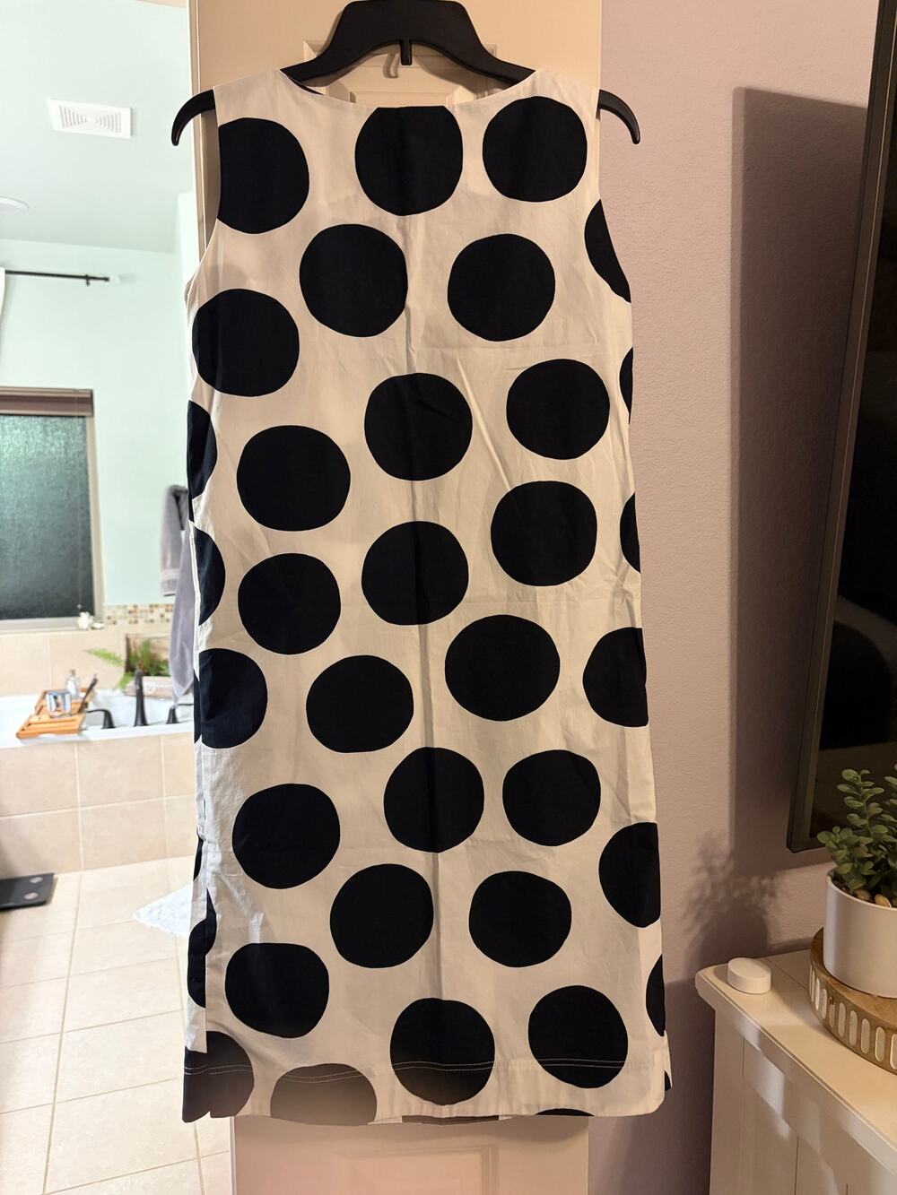 Marimekko x UNIQLO polka dot print knee-length dress. New without tags